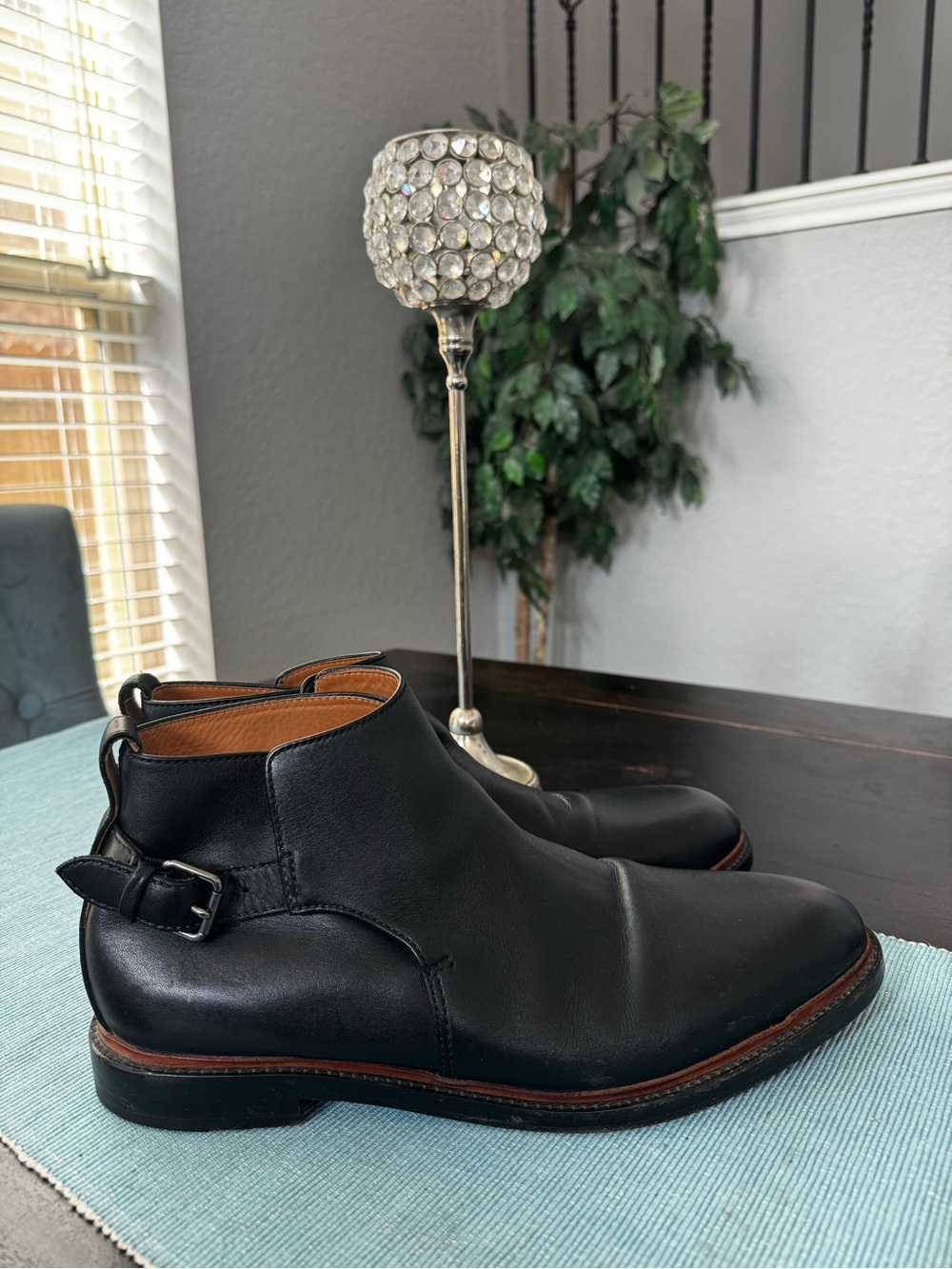 Coach Black Leather Chelsea Boots size. 13